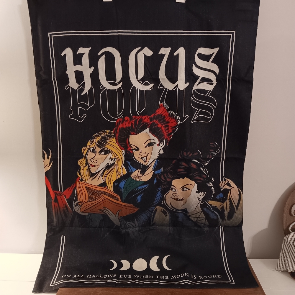 Hocus Pocus woven flag/‎ wall tapestry